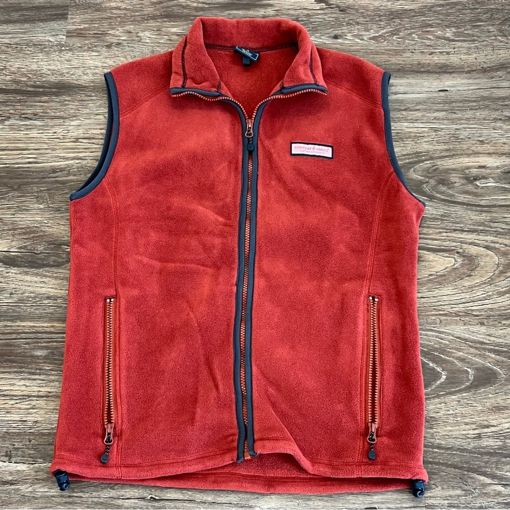 Vineyard Vines Men's Fleece Zip-Up‎ Vest XS